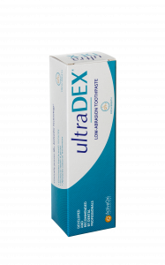 UltraDEX alacsony abrazivitásu fogkrém fluoridokkal, 75 ml