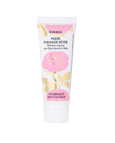 KORRES Beauty Shots – DAMASK ROSE OVERNIGHT ANTI-FATIGUE MASZK – éjszakai frissítő arcpakolás damaszkuszi rózsával, 18 ml
