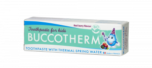 Buccotherm BIO fluoridmentes, erdei gyümölcs ízű fogkrém gyerekeknek, 50 ml