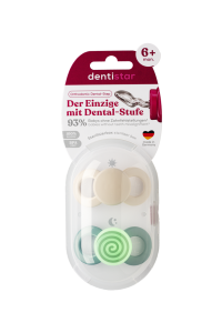 Dentistar nappali és éjszakai cumi, 6-14 hónapos korig, zöld