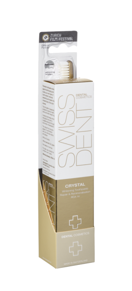 SWISSDENT CRYSTAL regeneráló fogkrém, fluoridmentes, 50 ml + SWISSDENT Whitening
