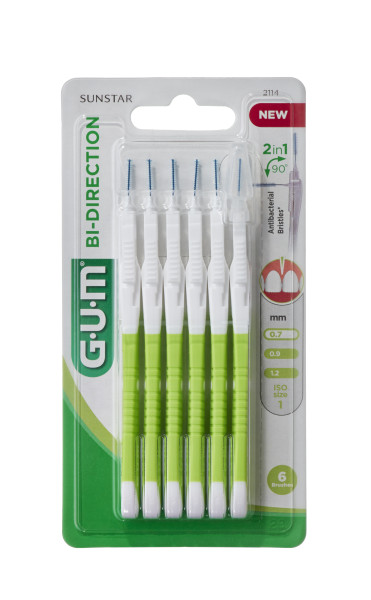 GUM BI-DIRECTION fogközi kefe, 0,7 mm-es