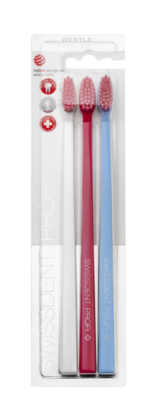 SWISSDENT GENTLE fogkefe Extra Soft (2+1 ajándék) - KLOSTERS
