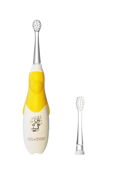 Bob & Bobek szónikus gyerekfogkefe, éjszakai sárga, 0-5 éves korig