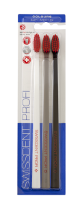 SWISSDENT COLOURS fogkefe Soft-Medium (2+1 ingyen) - LUGANO