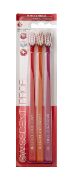 SWISSDENT WHITENING fogkefe Soft (2+1 ingyen) - BERN