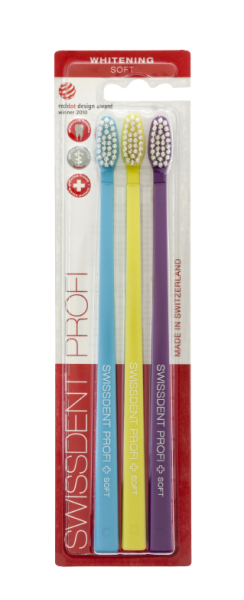 SWISSDENT WHITENING fogkefe Soft (2+1 ingyen) - GSTAAD