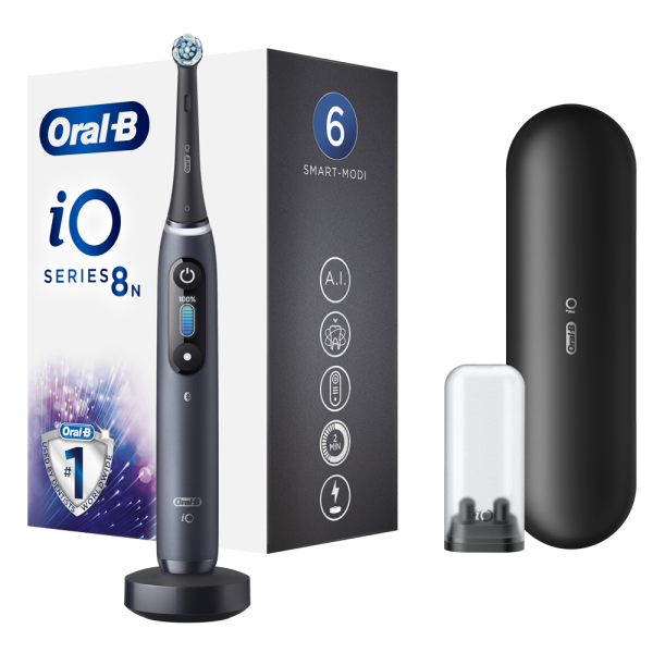 Oral-B iO Series 8N Black Onyx elektromos fogkefe, fekete