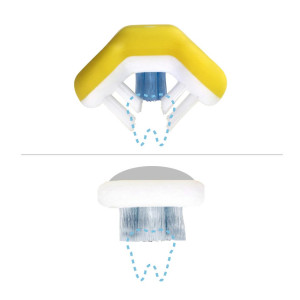 Frida Baby Tooth Hugger 3D gyerekfogkefe, rózsaszín