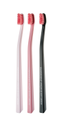SWISSDENT COLOURS fogkefe Soft-Medium (2+1 ingyen) - PINK PARADISE