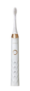 SMILLE Sonic Brush – Prémium szónikus fogkefe SANGI kónikus sörtékkel,fehér