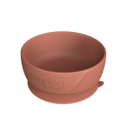 Everyday Baby szilikon tál tapadókoronggal, Natúr piros