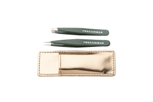 Tweezerman Enchanted Garden Lash Mini Tweezer Set, limitált mini csipeszkészlet, rose gold tokban