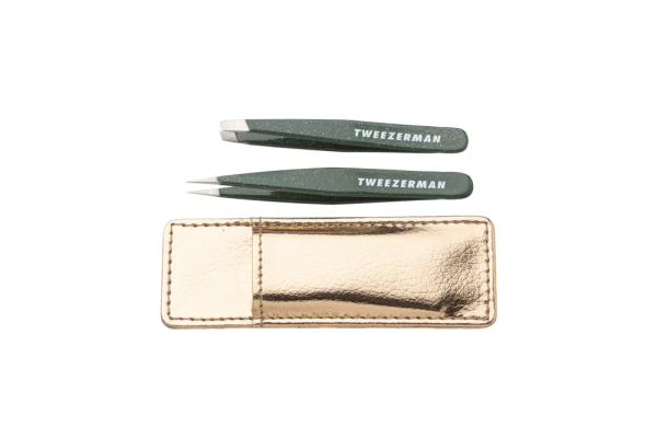 Tweezerman Enchanted Garden Lash Mini Tweezer Set, limitált mini csipeszkészlet, rose gold tokban