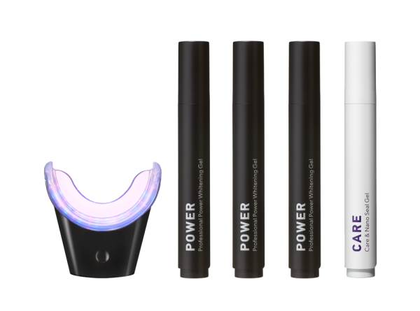 Smilepen POWER Whitening Kit & Care, 7 napos intenzív fogfehérítő kezelés vezeték nélküli LED gyorsítóval