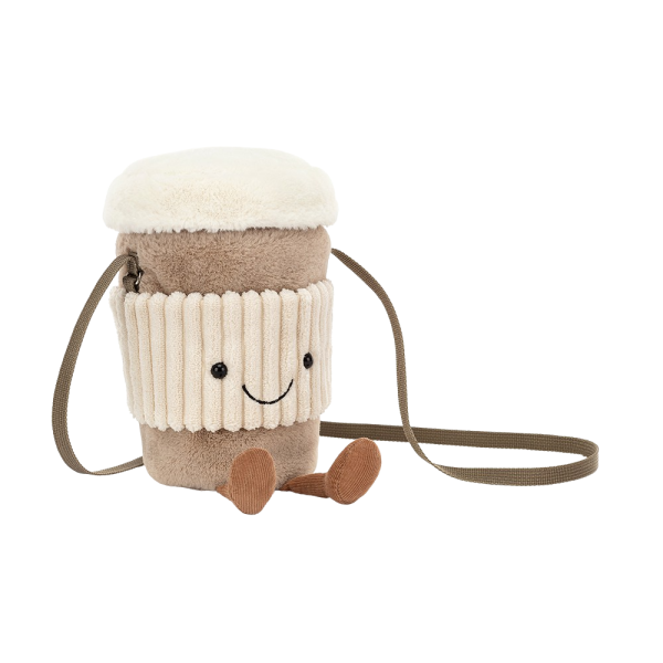 Jellycat plüss táska Coffee-To-Go 22 cm