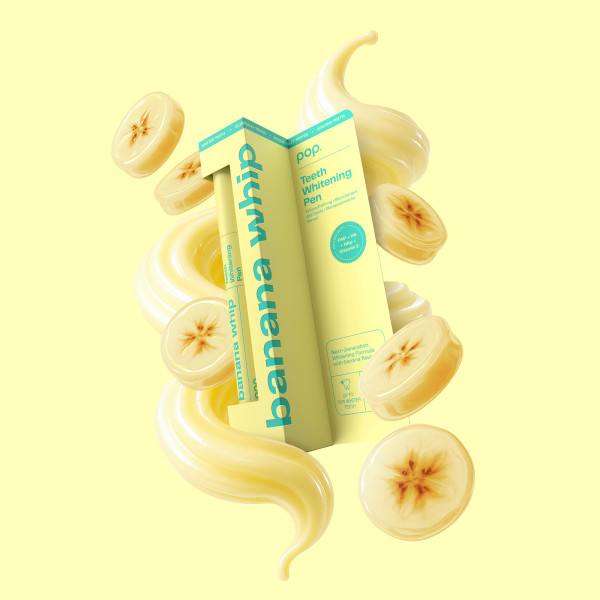 Pop Teeth Whitening Pen Banana Whip, banánízű fehérítő toll, 4 ml