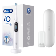 Oral-B iO Series 8N White Alabaster elektromos fogkefe, fehér
