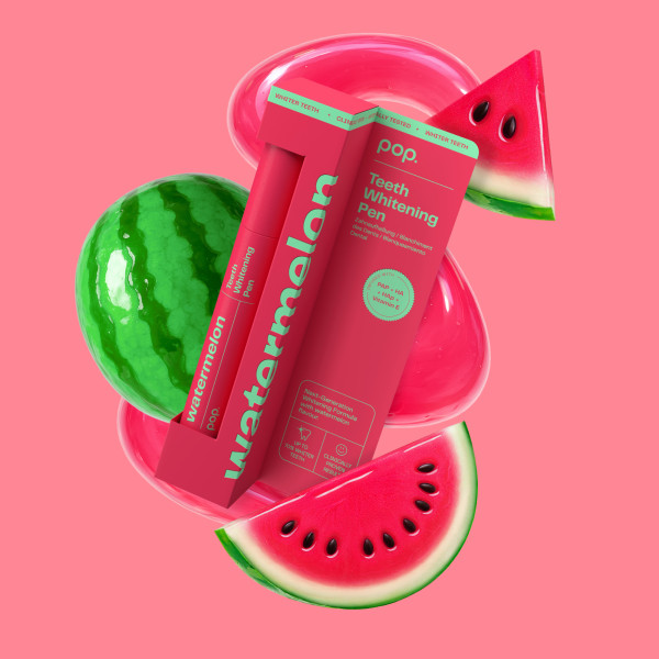 Pop Teeth Whitening Pen Watermelon, görögdinnye ízű fehérítő toll, 4 ml
