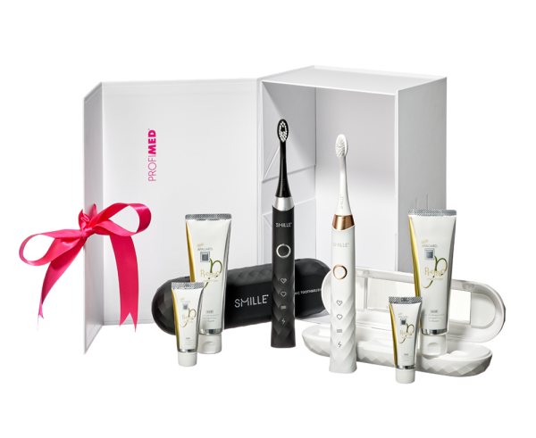 SMILLE Sonic Brush – Black & White 1+1 szett kedvezményes áron