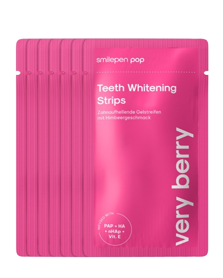 Pop Very Berry Teeth Whitening Strips, fogfehérítő csíkok (7x2 db)