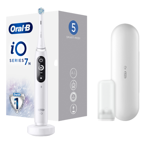 Oral-B iO Series 7N White Alabaster elektromos fogkefe, fehér