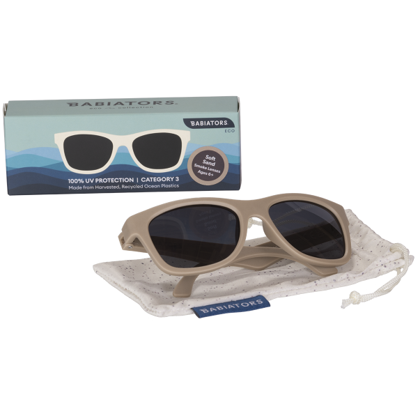 BABIATORS Eco Collection Navigator Soft Sand, homokszínű napszemüveg, 6+ év