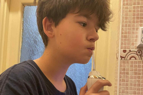 Waterpik hordozható szájzuhanyt teszteltek a Happy Family olvasói