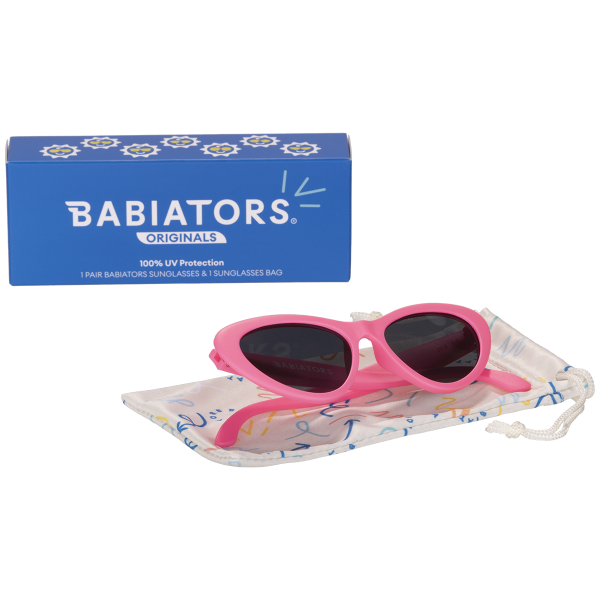 BABIATORS Cat-Eye Think Pink, napszemüveg rózsaszín, 3-5 éves korig