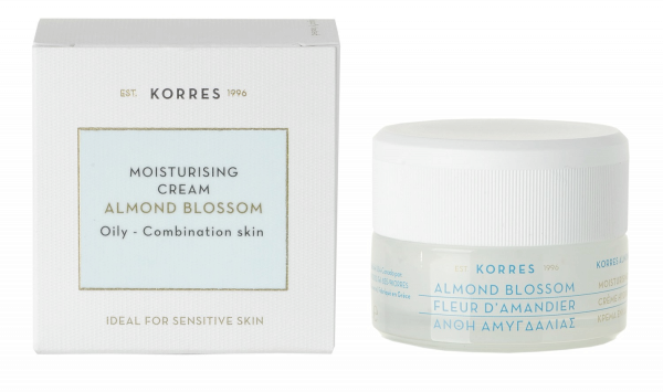 KORRES Almond Blossom - Hidratáló nappali krém mandulával, zsíros és kombinált bőrre, 40 ml