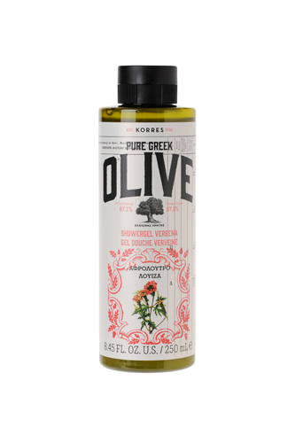KORRES Pure Greek Olive verbéna illatú tusfürdő, 250 ml