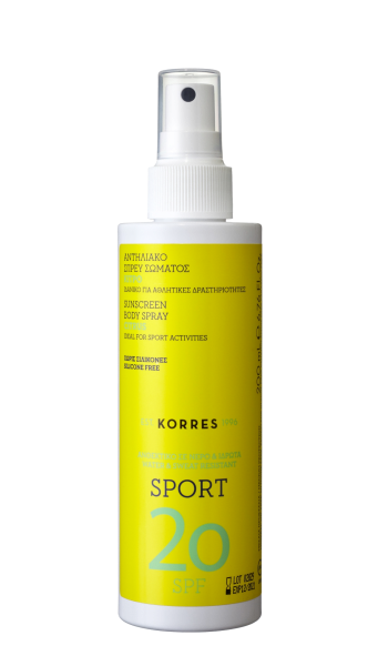 KORRES CITRUS Active Sports Body Oil - SPF20 napolaj, 200 ml