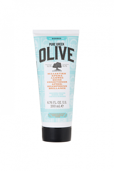KORRES Conditioner Olive Shine – olívaolajat tartalmazó hajbalzsam normál hajra, 250 ml