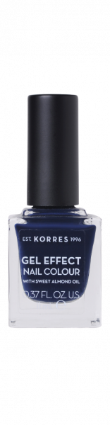 KORRES Gel-Effect Nail Colour – zselés körömlakk, 88 – Steel Blue, 11 ml