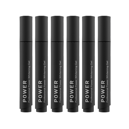 Smilepen Power Whitening Gel, fogfehérítő géltoll készlet (6 x 5 ml)