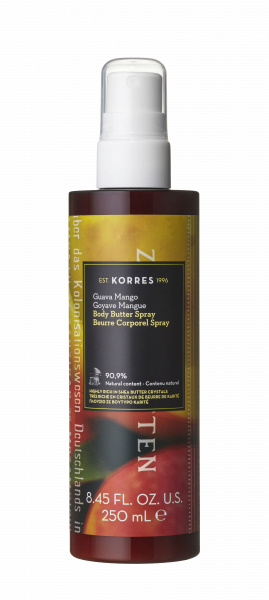 KORRES GUAVA MANGO Body Butter Spray – Testvaj Spray, 250 ml