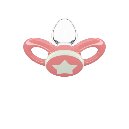 Dentistar fogszabályozó cumik 6-14 hónapos korig, rózsaszín