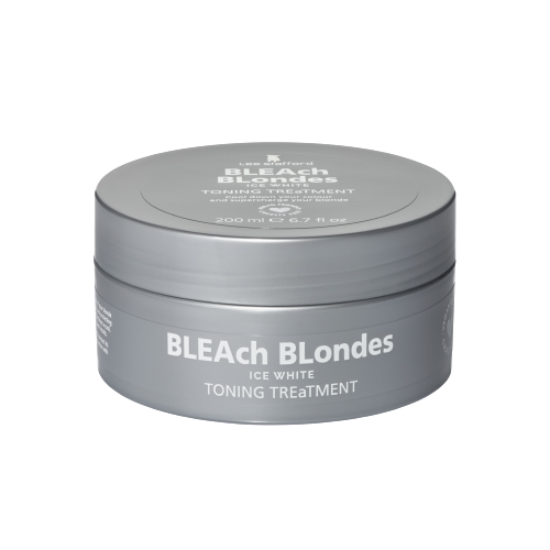 Lee Stafford Bleach Blondes Ice White ápoló hajmaszk kék pigmenttel, 200 ml