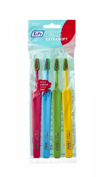 TePe Colour Compact x-soft, fogkefe szett 3 + 1 ingyen