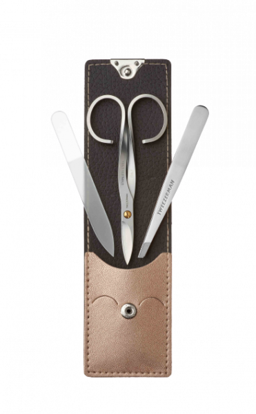 Tweezerman Manikűr készlet ROSE GOLD - olló, csipesz és körömreszelő készlet