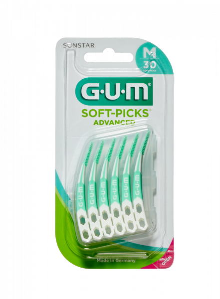 GUM Soft-Picks Advanced fogköztisztító, fogpiszkáló, REGULAR (közepes méretűl)