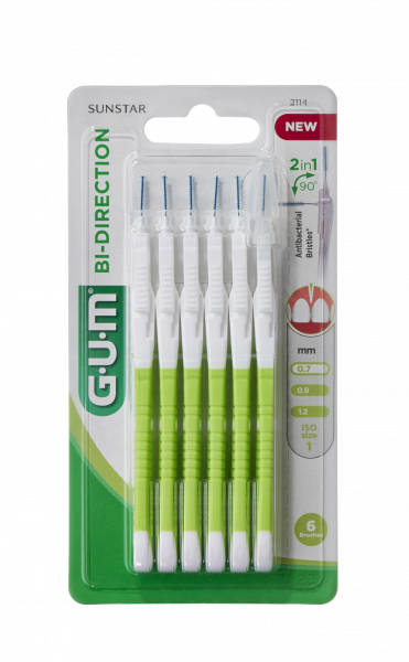 GUM BI-DIRECTION fogközi kefe, 0,7 mm-es