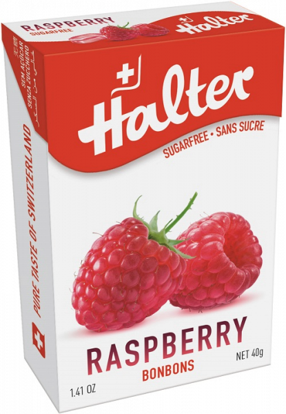 Halter Málnás bonbonok (kemény cukorkák), 40 g