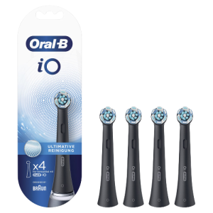 Oral-B iO Ultimate Clean pótfejek, fekete, 4 db