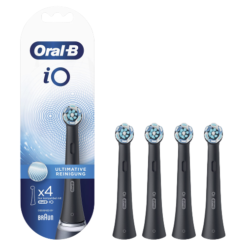 Oral-B iO Ultimate Clean pótfejek, fekete, 4 db