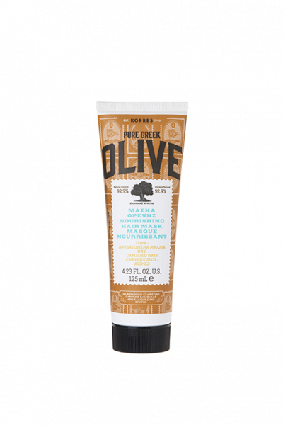 KORRES Hair Care Mask Olive Nourishing – tápláló olívaolajos hajpakolás, 125 ml