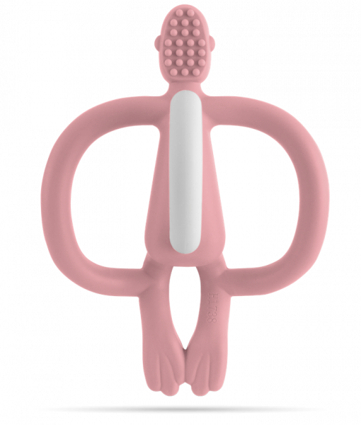 Matchstick Monkey fogzást segítő rágóka, világos rózsaszín