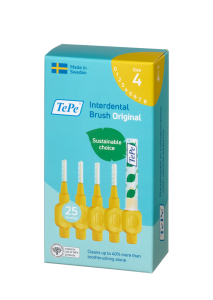 TePe Original fogköztisztító kefék bioműanyagból 0,7 mm, sárga, 25 db