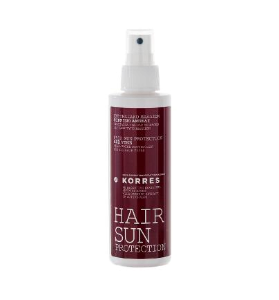 KORRES Hair Care Sun protection - Vörösbor tartalmú hajvédő spray, 150 ml