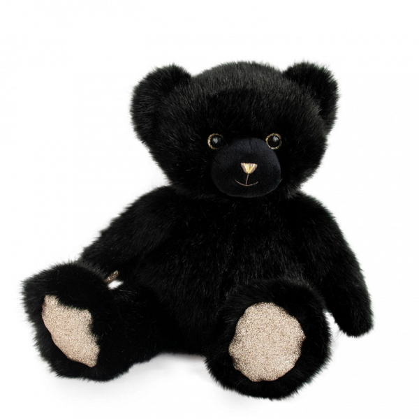 Doudou Mackó, fekete, 30 cm